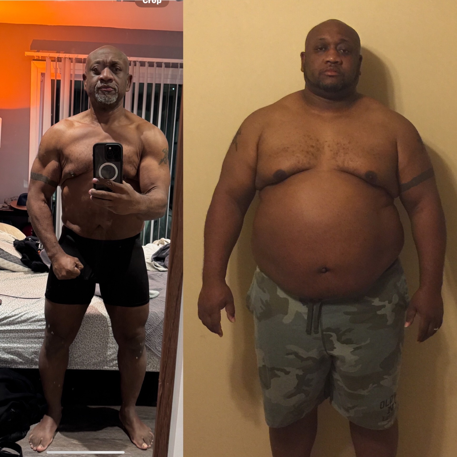 Charlie Morris before and after 18 months at Body Symmetry MD